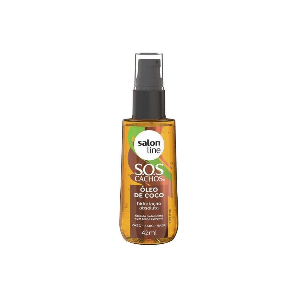 ÓLEO CAPILAR SALON LINE SOS CACHOS ÓLEO DE COCO 42ML
