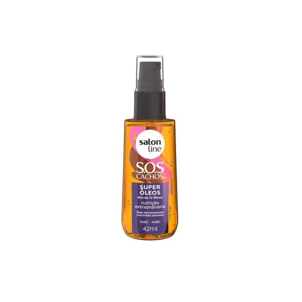 ÓLEO CAPILAR SALON LINE SOS CACHOS SUPER ÓLEOS 42ML