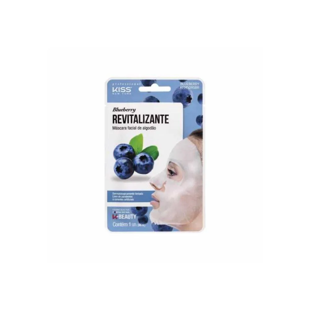 MáSCARA FACIAL KISS BAMBU BLUEBERRY