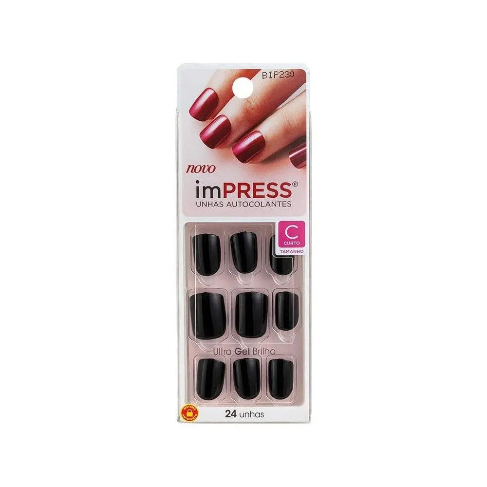 UNHAS POSTIçAS KISS IMPRESS TEXT APPEAL