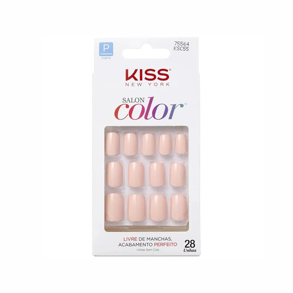 UNHAS POSTIçAS KISS SALON COLOR SWEET GIRL