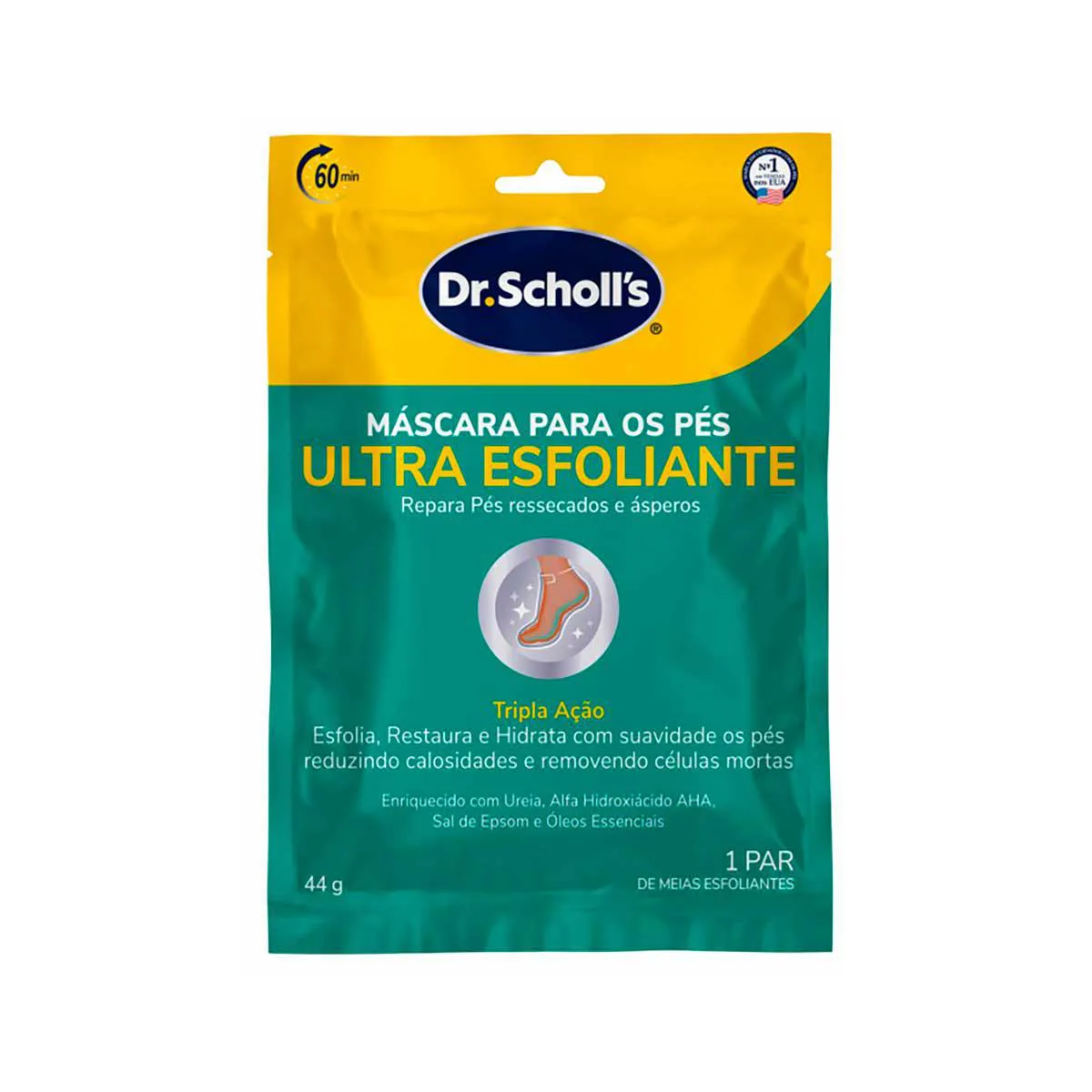 Máscara Ultra Esfoliante para os Pés Dr. Scholl’s 1 par