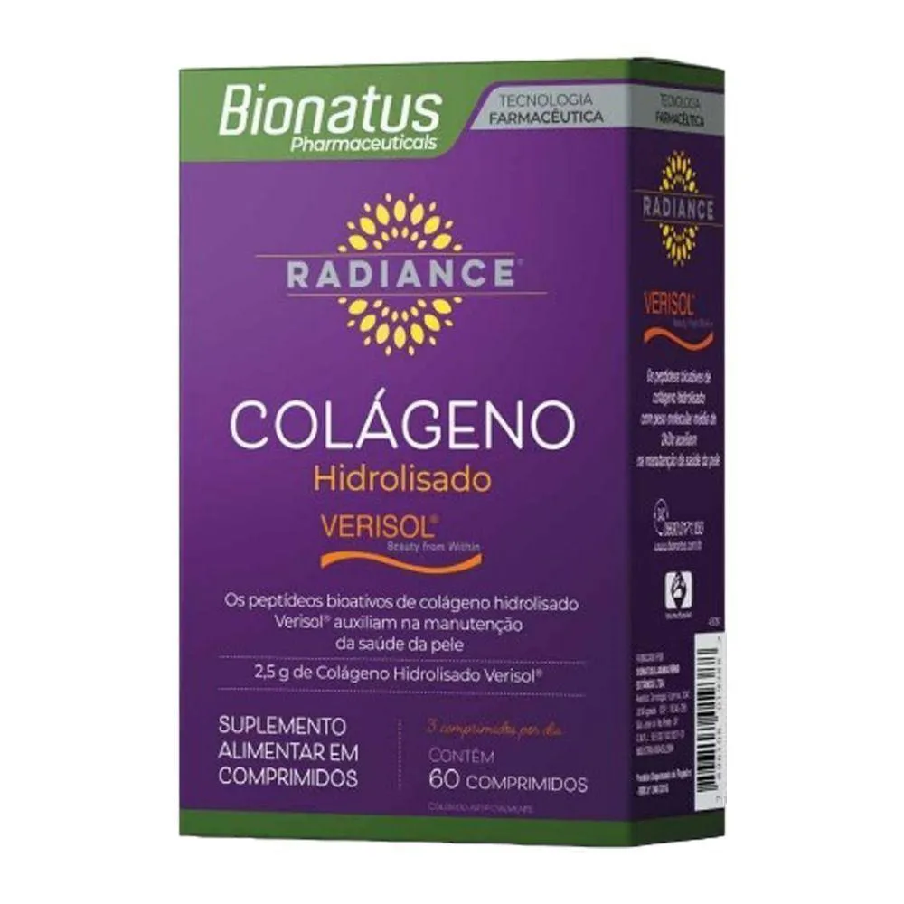 RADIANCE COLáGENO HIDROLISADO VERISOL 60COMPRIMIDOS BIONATUS