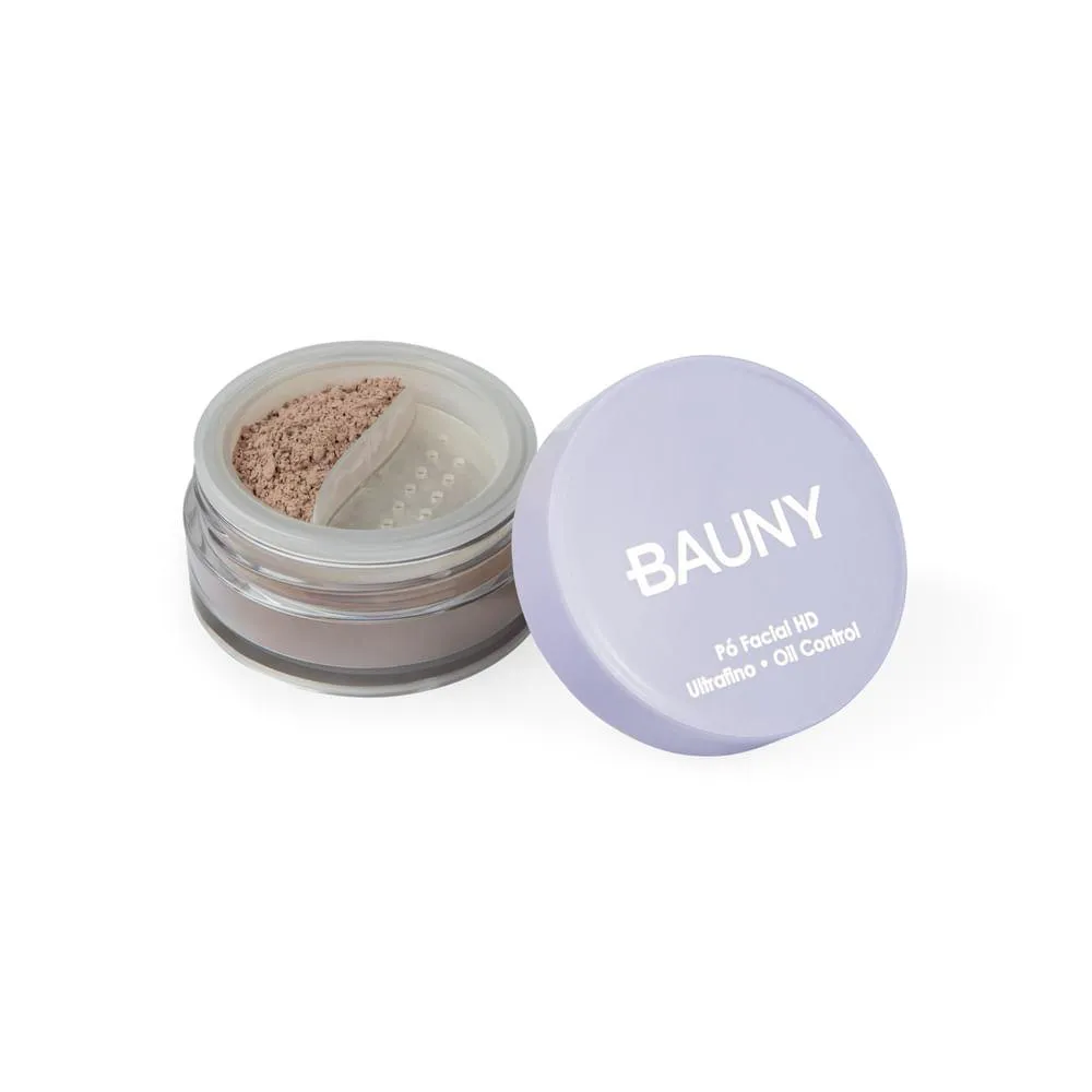 Pó SOLTO FACIAL - 3 CORES - EFEITO HD - VEGANO - BAUNY 030