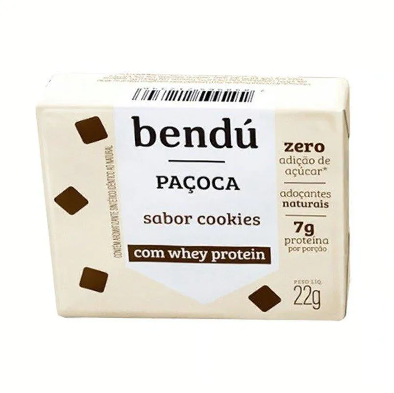 PAçOCA COM WHEY PROTEIN E COOKIES 22G