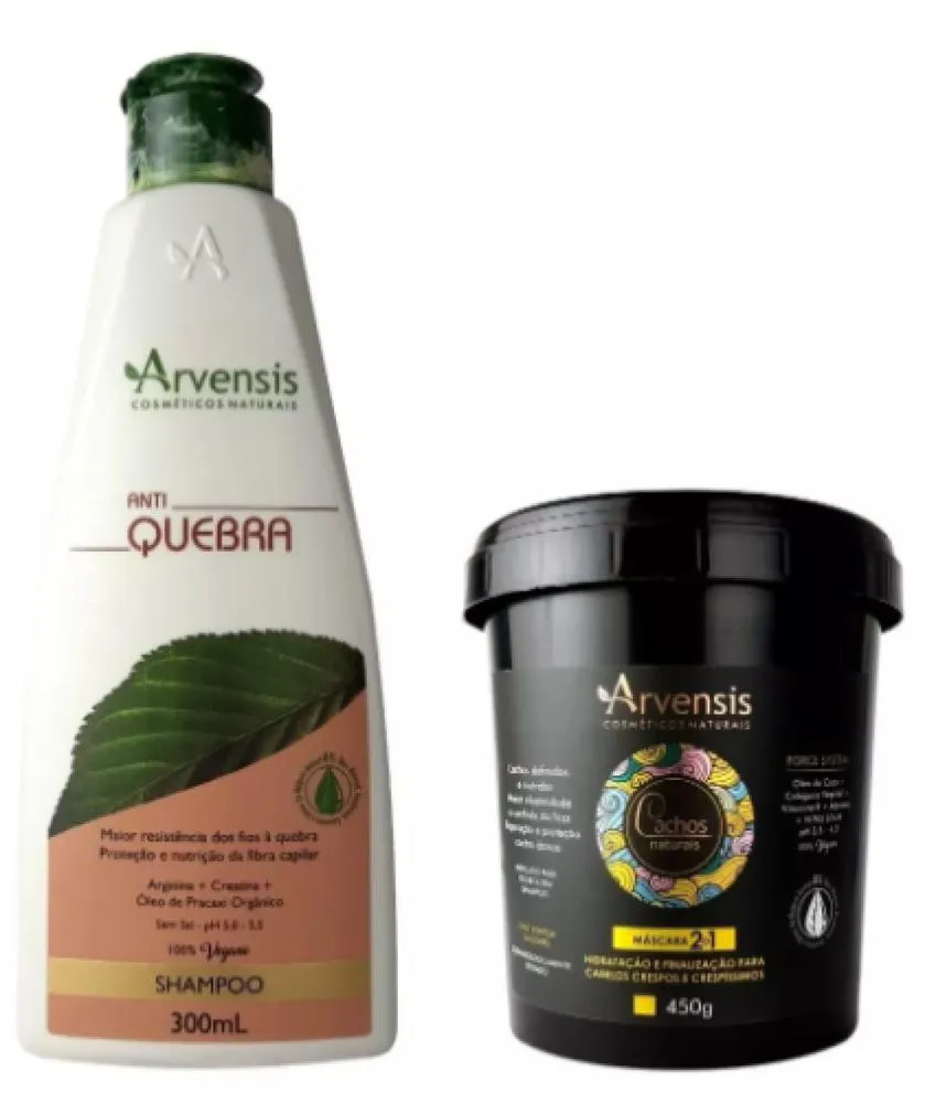 KIT ARVENSIS SH ANTI QUEBRA 300ML + MáSC. CACHOS 2X1 450G