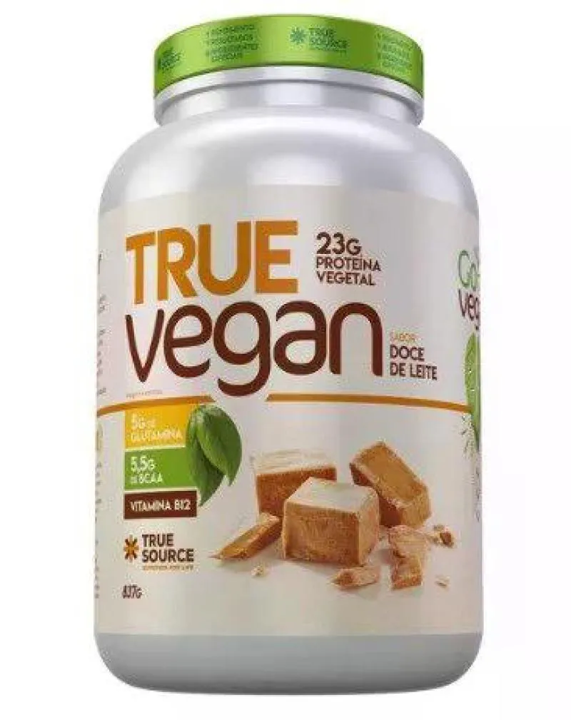 Proteína Vegetal True Source True Vegan Doce de Leite 837g