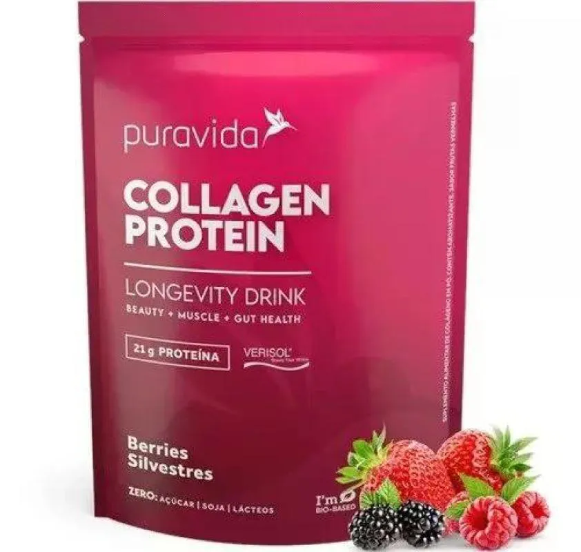 COLLAGEN PROTEIN PURAVIDA BERRIES SILVESTRES 450G