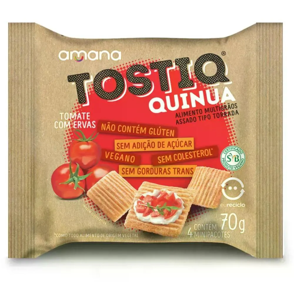 AMANA TOSTIQ TOMATE COM ERVAS ZERO 40G