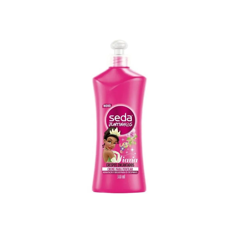 CREME DE PENTEAR LEAVE IN INFANTIL SEDA JUNTINHOS TIANA CRESPOS 300ML