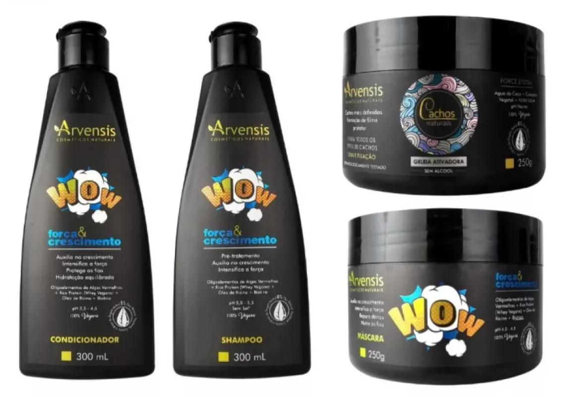 KIT ARVENSIS FORçA E CRESCIMENTO WOW + GELEIA SUAVE 250G
