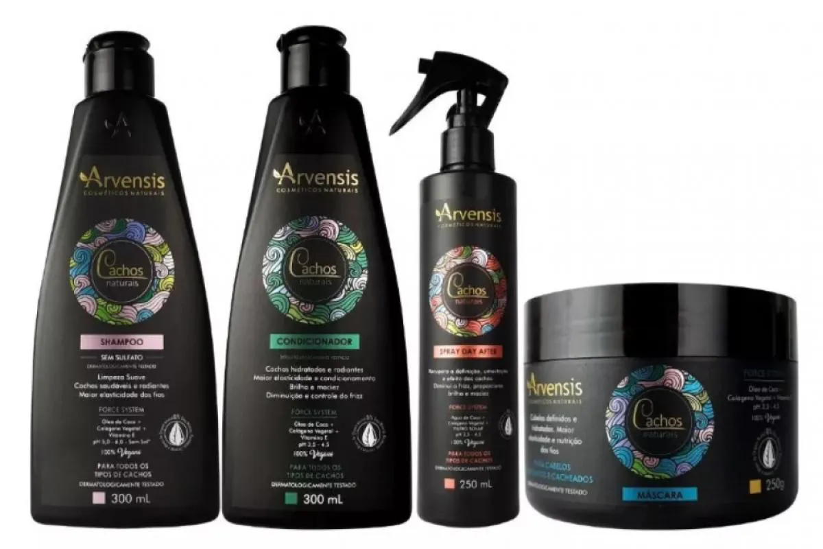 KIT ARVENSIS CACHOS SHAMPOO CONDICIONADOR DAY AFTER MASCARA ONDULADOS