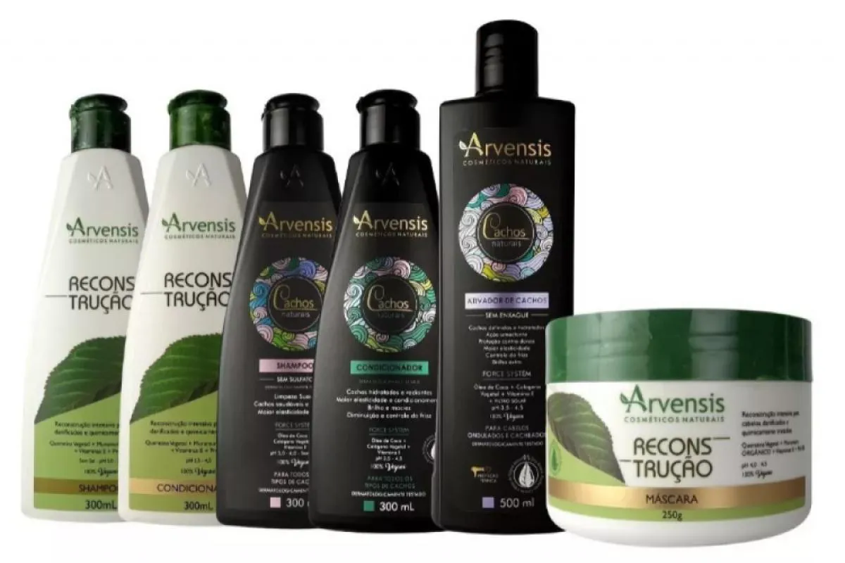 KIT ARVENSIS RECONSTRUTOR + CACHOS + ATIVADOR 500ML