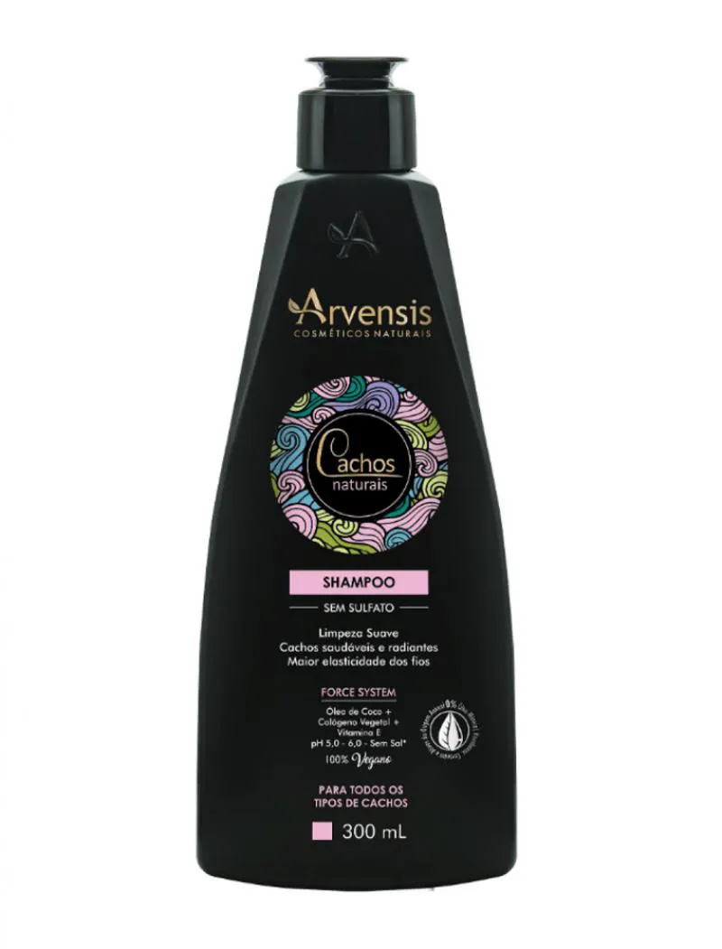 SHAMPOO CACHOS NATURAIS 300 ML - SEM SULFATO