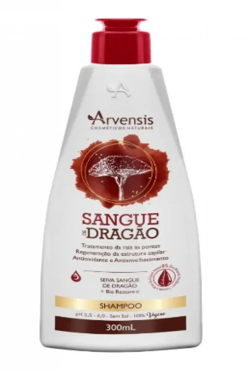 Shampoo Arvensis Sangue de Dragão Regeneração 300ml