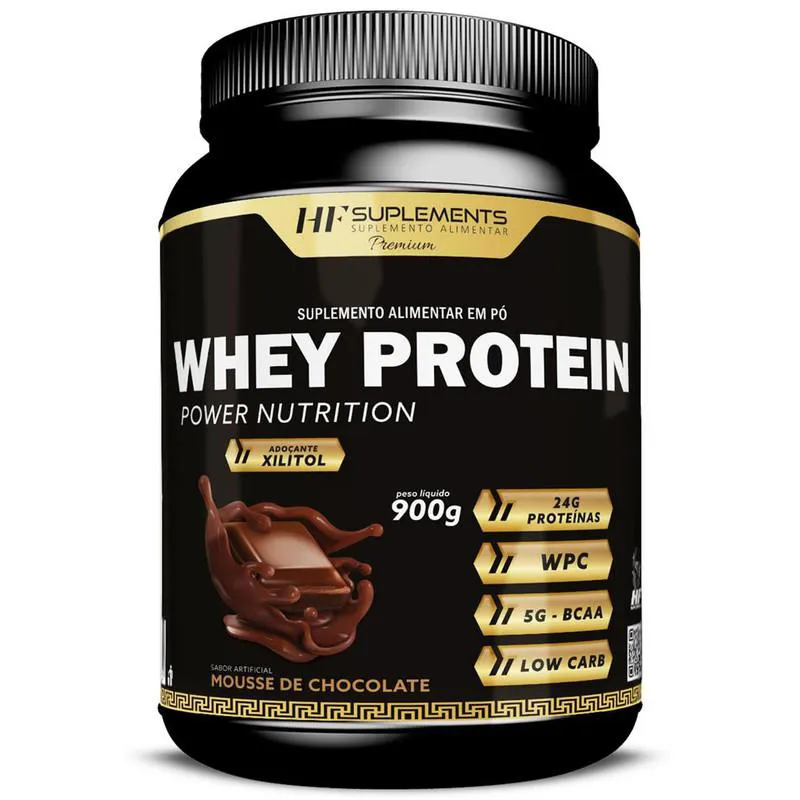 WHEY PROTEIN POWER NUTRITION MOUSSE DE CHOCOLATE 900G HF SUPLEMENTS