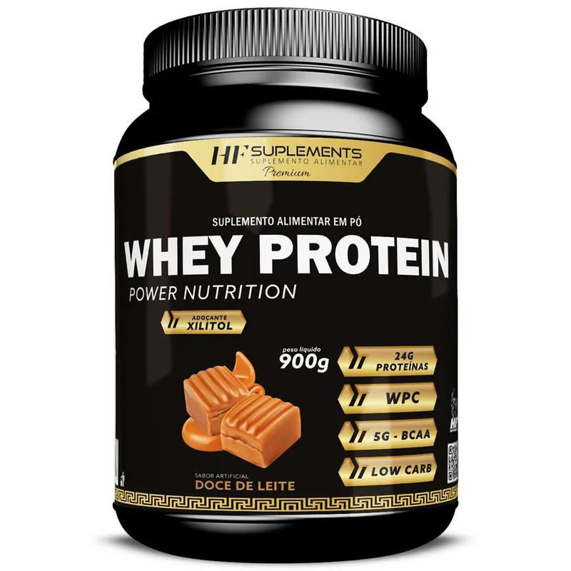 WHEY PROTEIN POWER NUTRITION DOCE DE LEITE 900G HF SUPLEMENTS