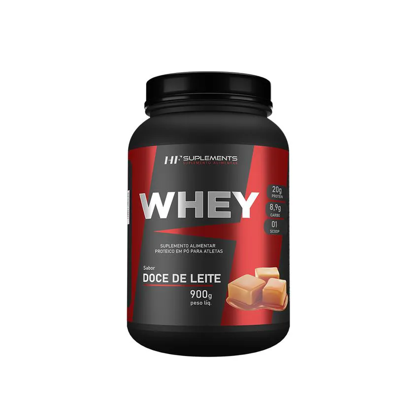 WHEY PROTEIN DE DOCE DE LEITE 900G HF SUPLEMENTS