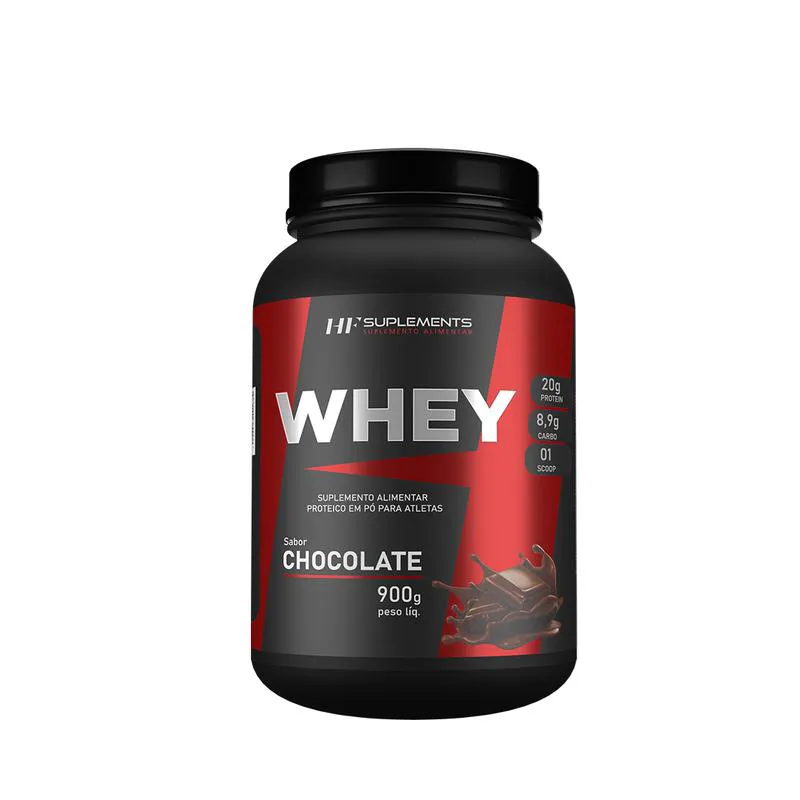 WHEY PROTEIN DE CHOCOLATE 900G HF SUPLEMENTS