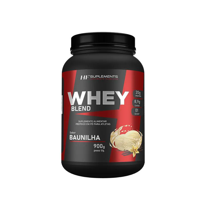 WHEY PROTEIN DE BAUNILHA 900G HF SUPLEMENTS