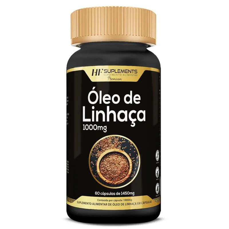 OLEO DE LINHACA 1450MG 60CAPS PREMIUM HF SUPLEMENTS