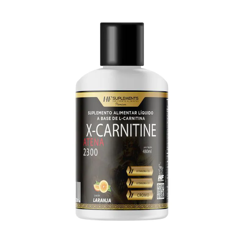 Carnitina HF Suplements L-Carnitine Atena 2300 Laranja 480ml