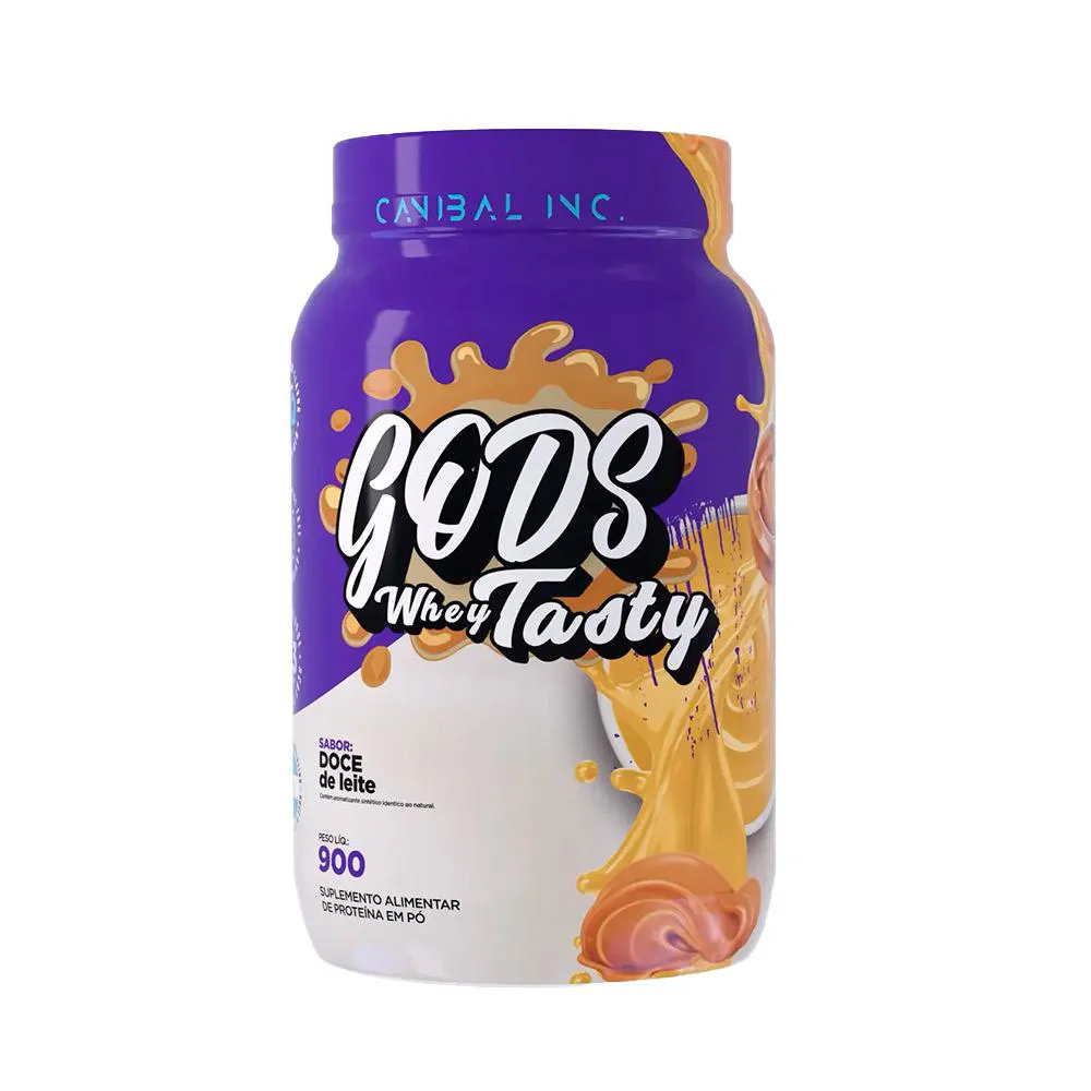 WHEY PROTEIN 3W GODS WHEY 900G DOCE DE LEITE CANIBAL INC
