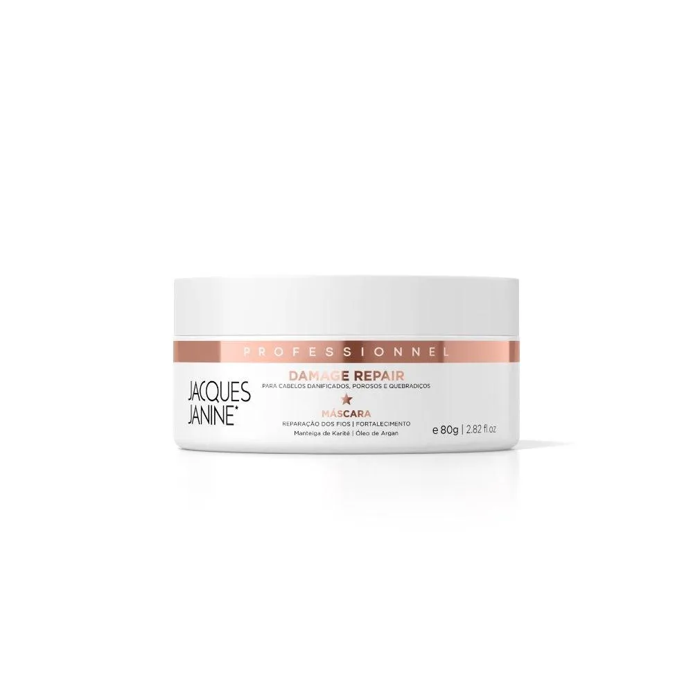 MáSCARA HIDRATANTE CAPILAR JACQUES JANINE PROFESSIONNEL DAMAGE REPAIR RECUPERAçãO DANO 80GR