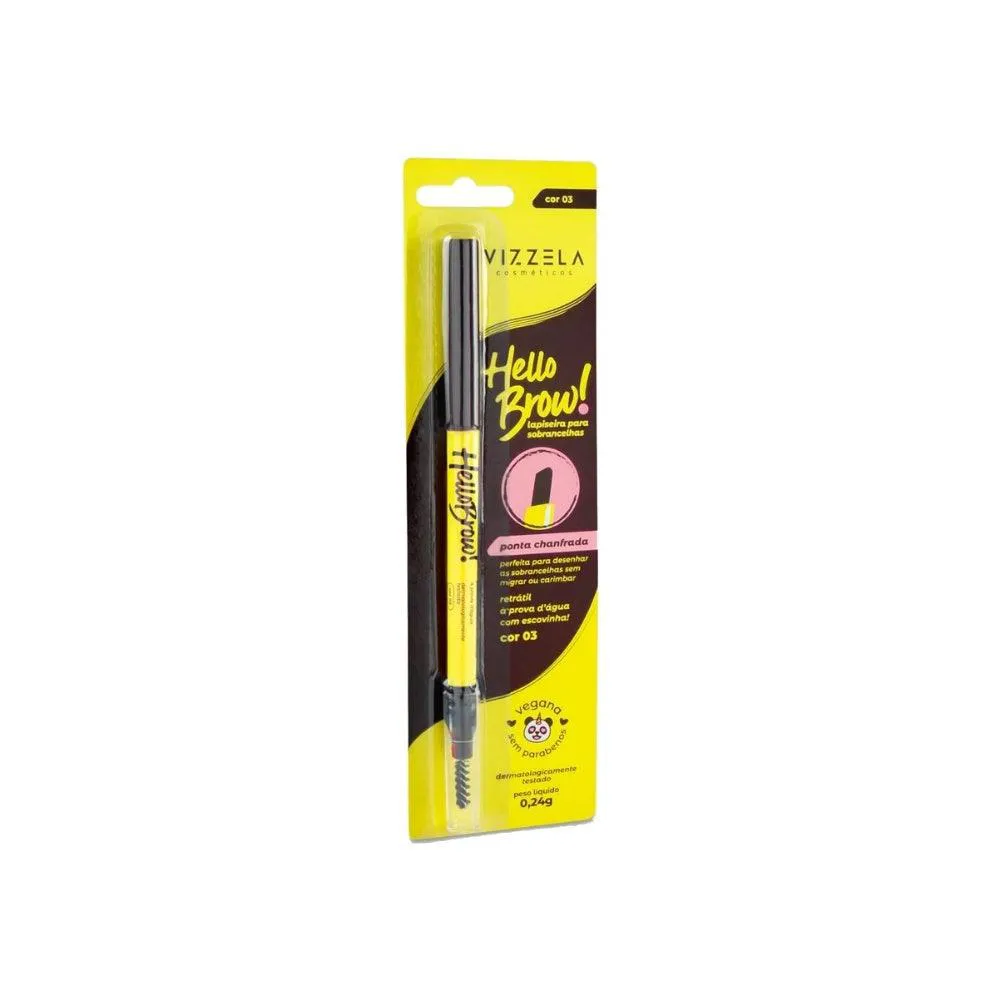 LAPISEIRA SOBRANCELHA VIZZELA HELLO BROW COR 03