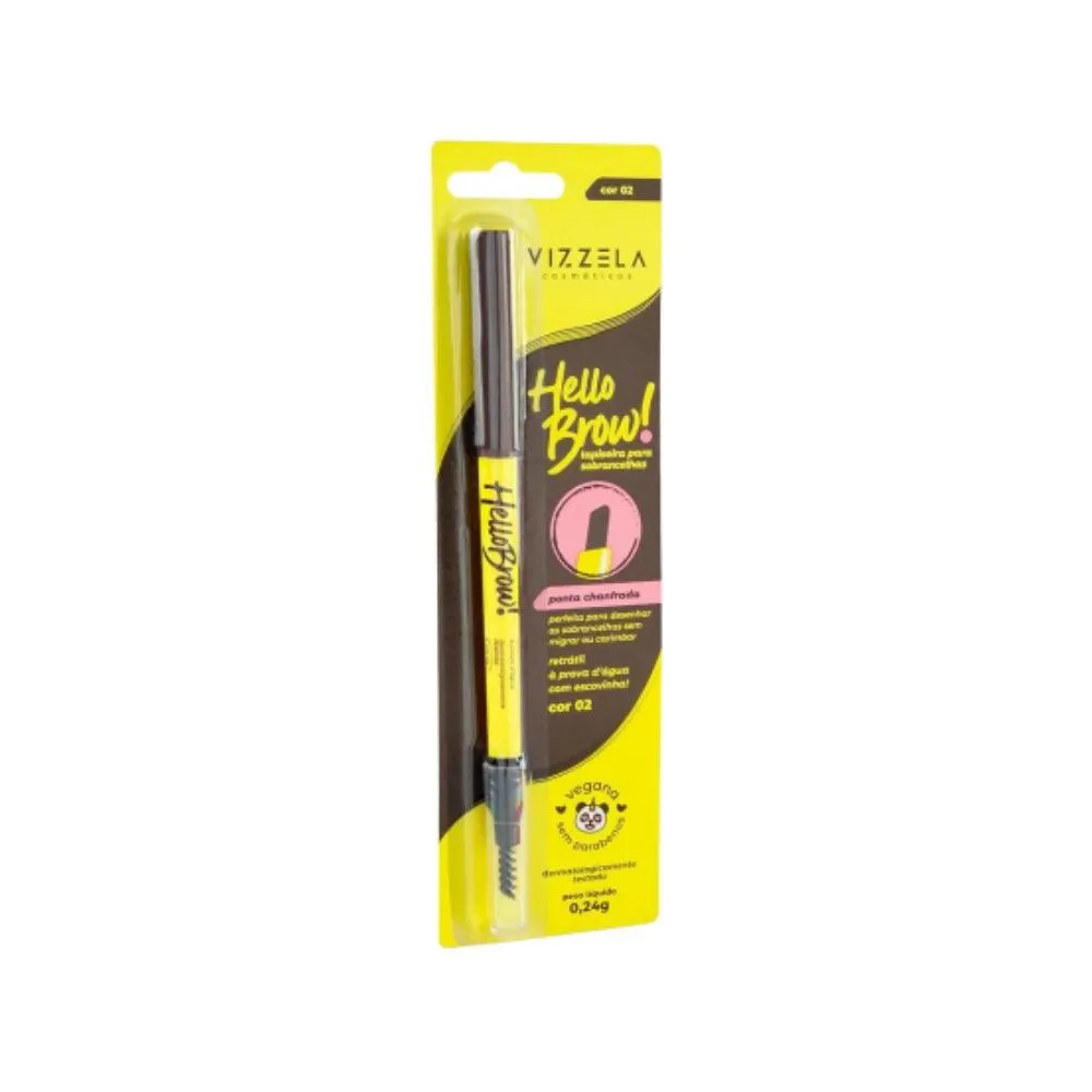 LAPISEIRA SOBRANCELHA VIZZELA HELLO BROW COR 02