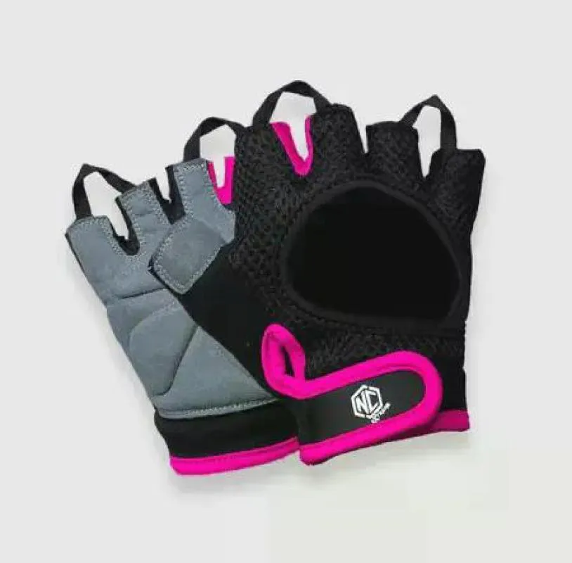 LUVA POLEGAR AERADO NC EXTREME PRETO/ROSA G