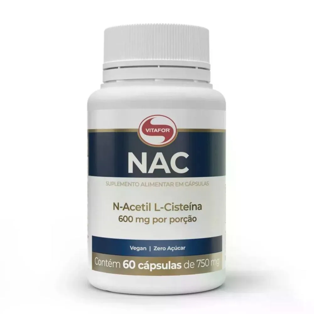 N ACETIL CISTEINA VITAFOR 60 CáPSULAS 750MG