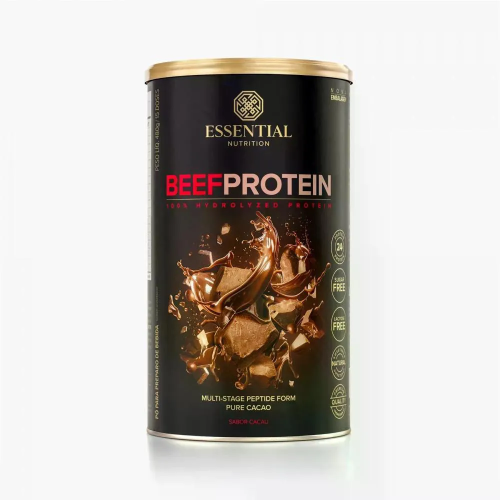BEEF PROTEIN CACAU ESSENTIAL NUTRITION 480G