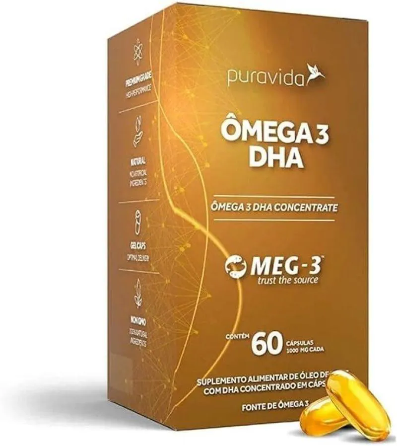 OMEGA 3 DHA PURAVIDA 60 CAPS