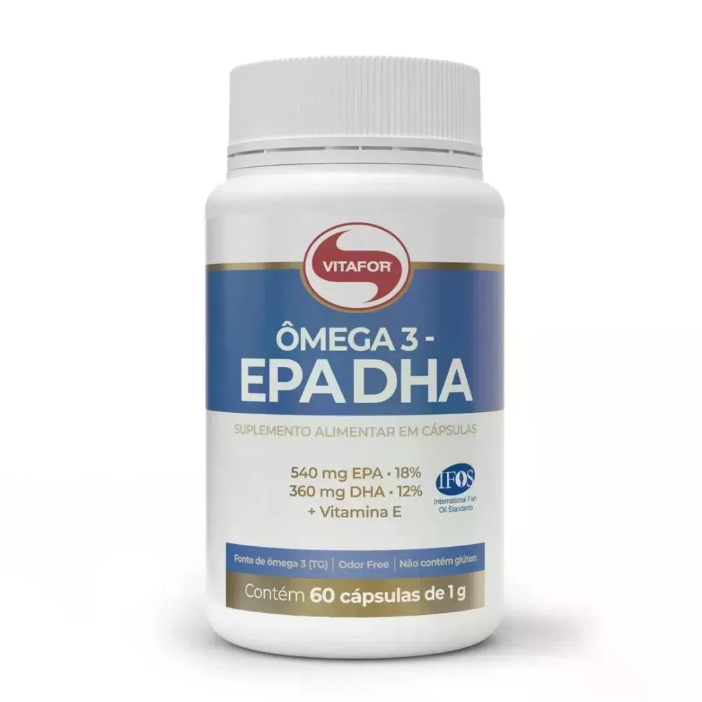 OMEGA 3 EPA E DHA VITAFOR 60 CáPSULAS 1000MG