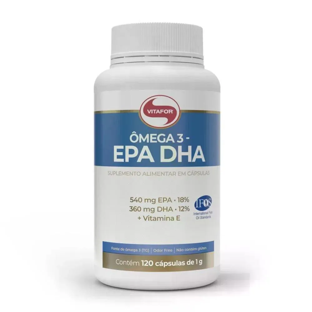 OMEGA 3 EPA E DHA VITAFOR 120 CáPSULAS 1000MG