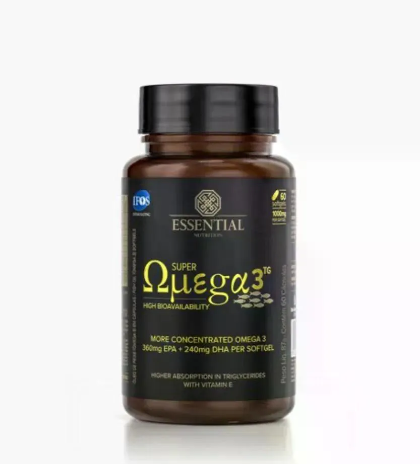 SUPER OMEGA 3 TG 1G ESSENTIAL NUTRITION 60 CáPSULAS