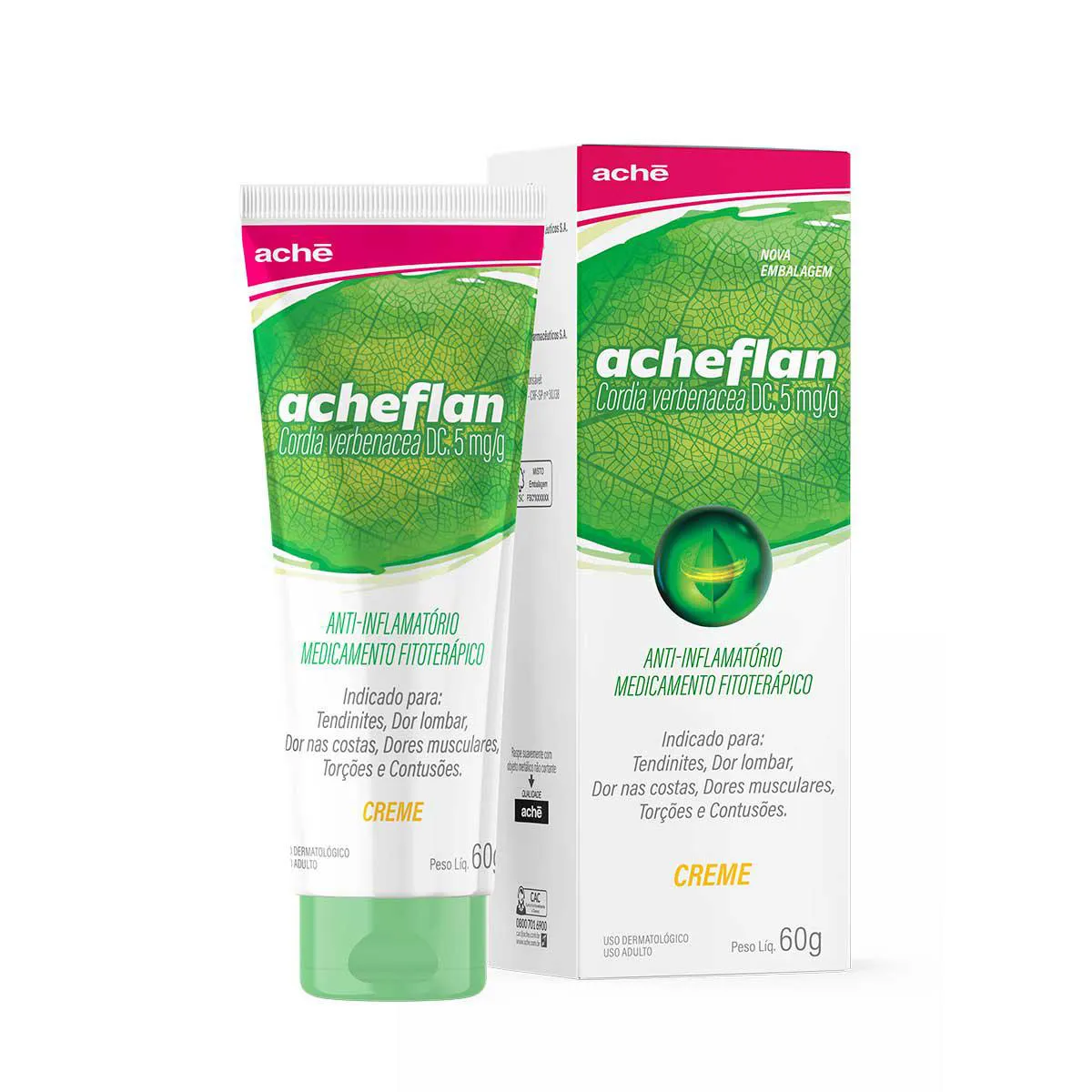 Acheflan Cordia Verbenacea DC 5mg/g Creme 60g