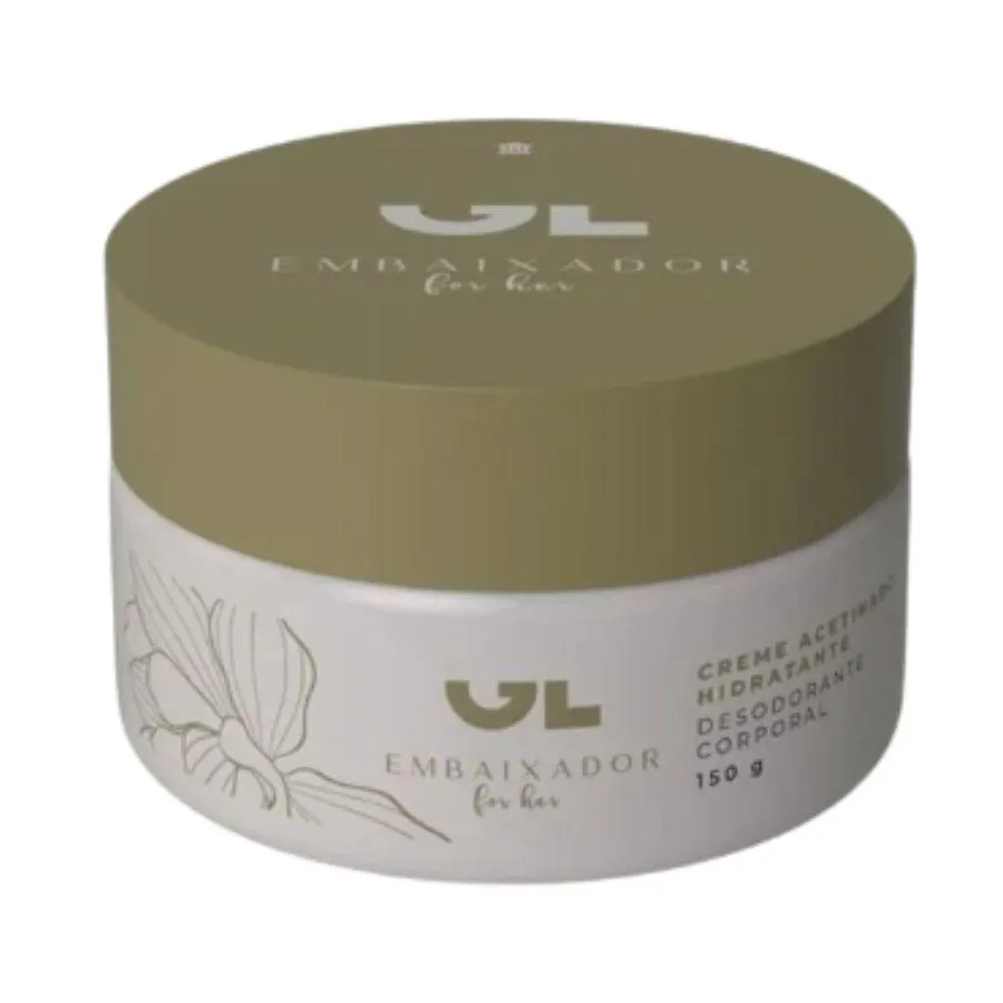CREME CORPORAL ACETINADO GL EMBAIXADOR FOR HER 150G
