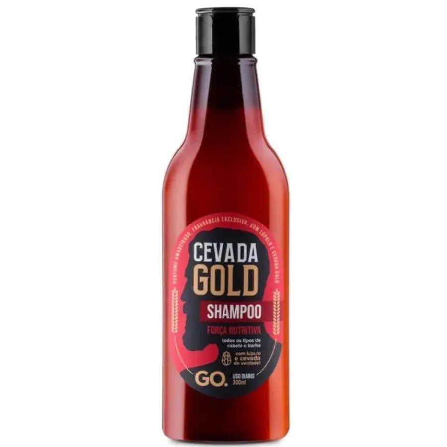 Shampoo Cevada Gold Força Nutritiva 300ml - Go.
