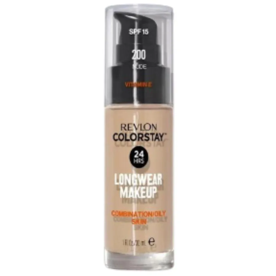 BASE LíQUIDA COLORSTAY PUMP PELE OLEOSA NUDE Nº 200 30ml