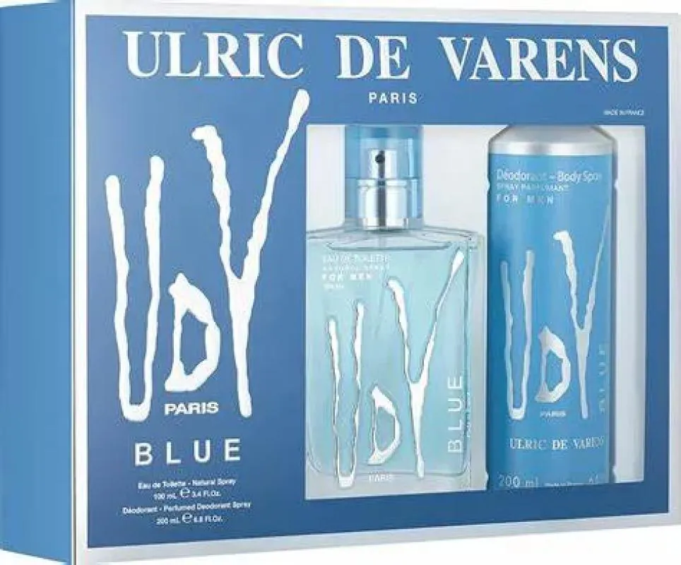Kit UDV Blue Ulric de Varens Masculino Eau de Toilette 100ml + Desodorante 200ml 