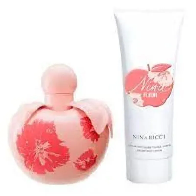 KIT NINA RICCI FLEUR EAU DE TOILETTE 80ML + CREAMY BODY LOTION 75ML