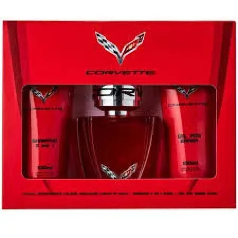 KIT CORVETTE 100ML + SHAMPOO 3 EM 1 100ML + PÓS BARBA 100ML