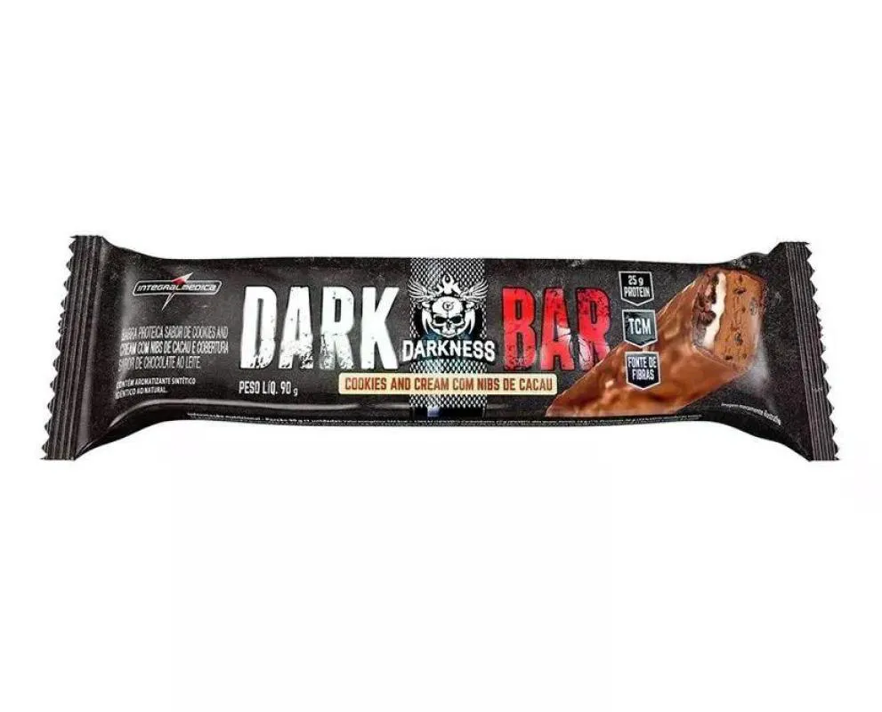 Barra de Proteína Integralmédica Dark Bar Cookies And Cream 90g 
