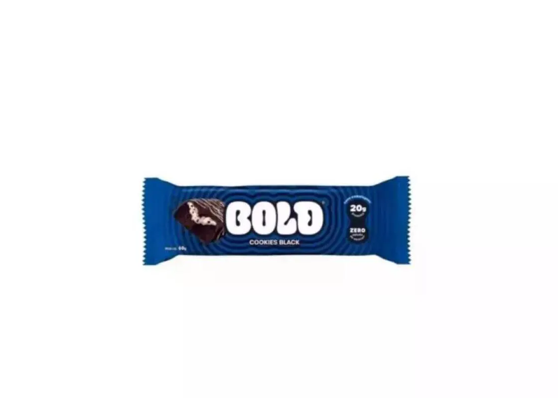 Barra de Proteína Bold Snacks Bold Cookies Black 60g