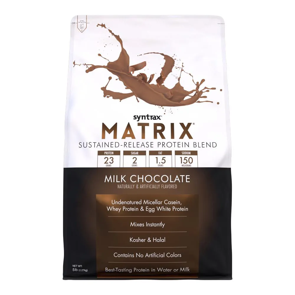 MATRIX 5.0 WHEY PROTEIN (5LB) MILK CHOCOLATE SYNTRAX