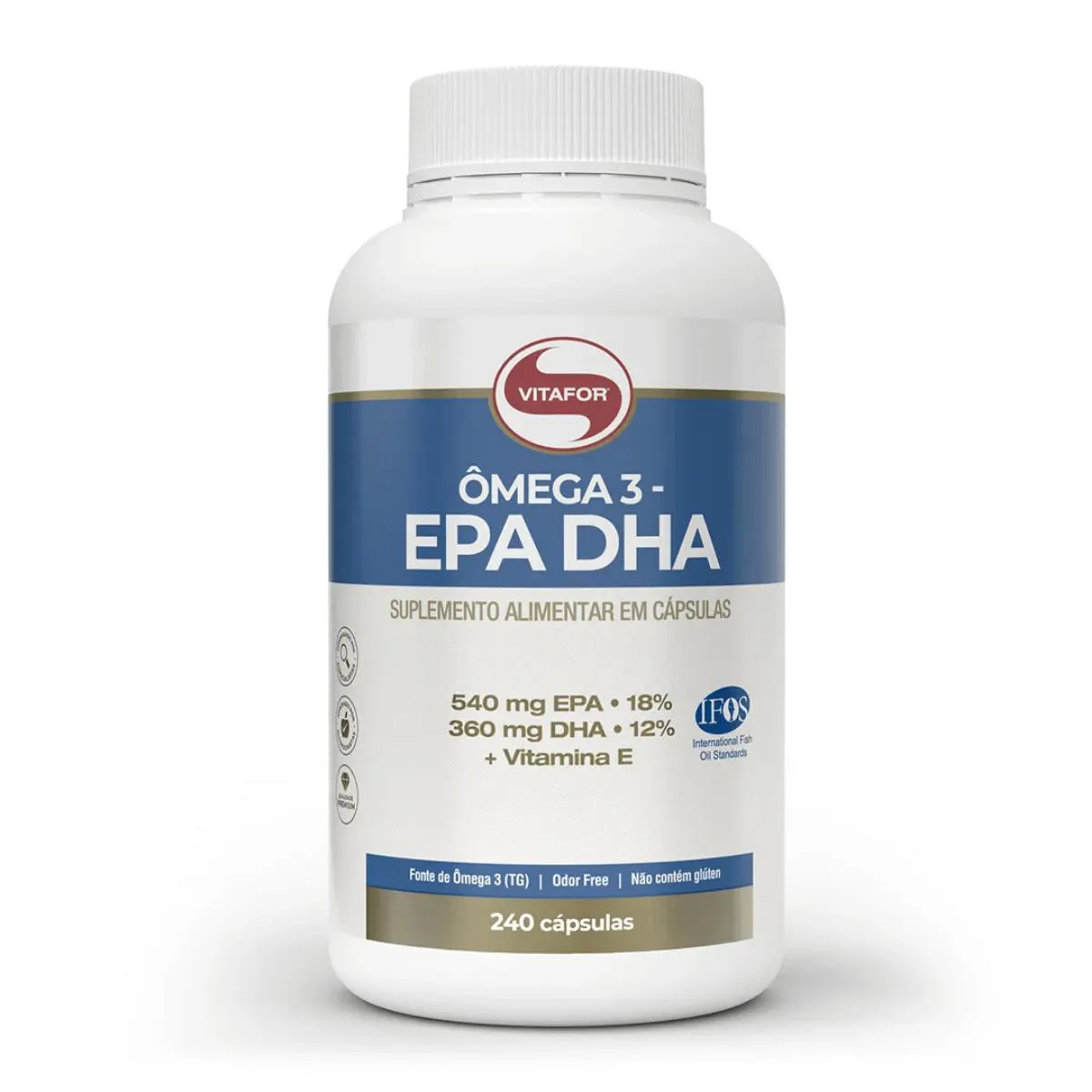 ÔMEGA 3 DHA 540MG EPA 360MG RICO VITAMINA E 240 CAPS VITAFOR