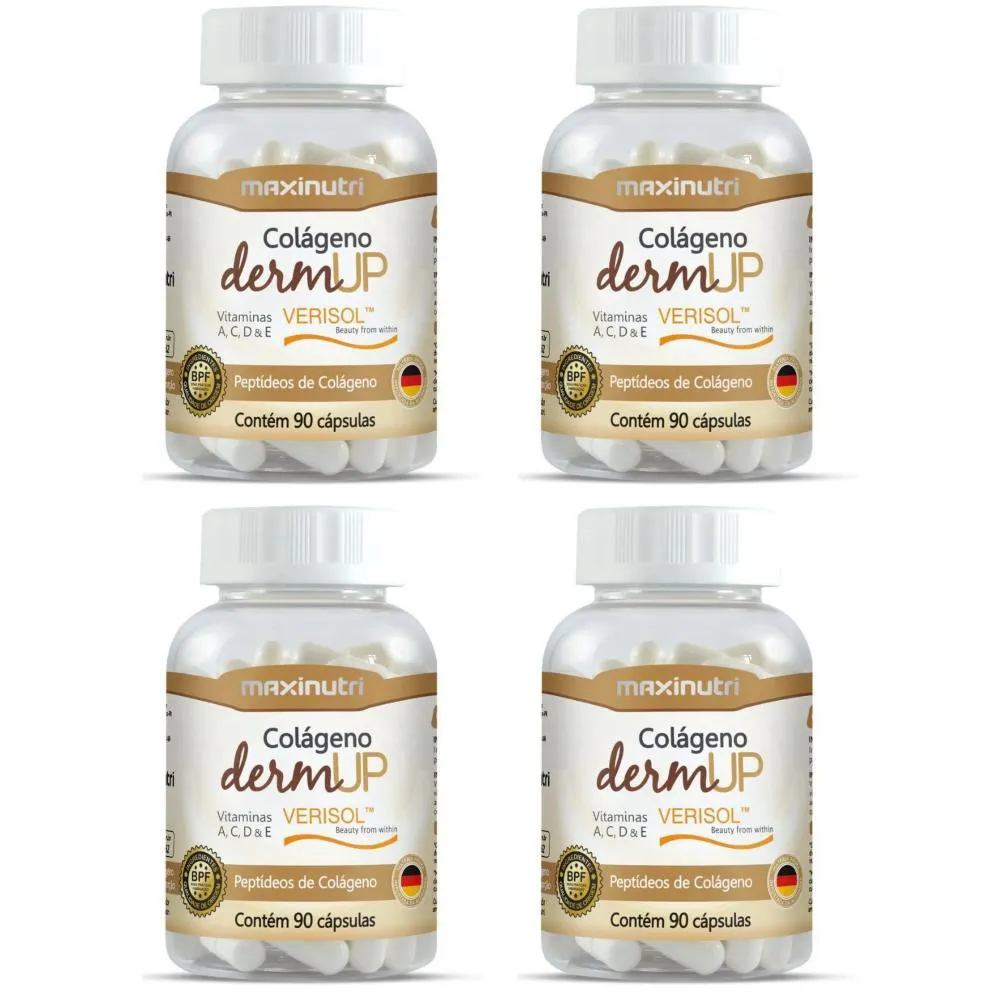 KIT 4 COLáGENO VERISOL DERMUP - 90 CáPSULAS - MAXINUTRI