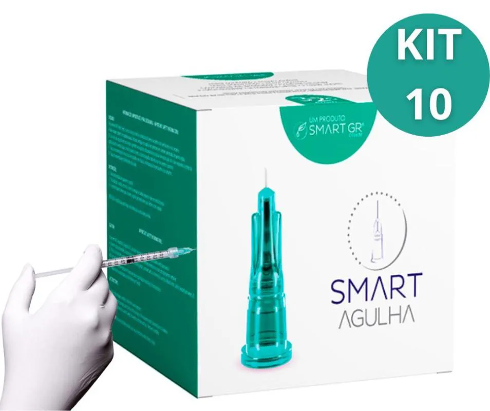 AGULHA LEBEL SMART GR 32G 4MM BOTOX - KIT COM 10 - C/ANVISA